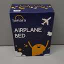 LUMARA Toddler Airplane Bed - Inflatable Airplane Bed for Toddlers, Plane Baby Mattress for Kids - Blow Up Air Mattress for Child Flight Sleep with Safety Belt, Innovative Valves, No Pump Needed (Blue)