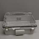 ABS Electrical Junction Box, Ventilated Design, Cable Grommets, IP65 Waterproof Enclosure, Indoor/Outdoor Use with Mounting Panel (Clear Cover, 11.8"x7.9"x5.1")