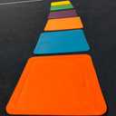 12inch Flat Square Spot Marker Multi-Color Exercise Kids Floor Playmat