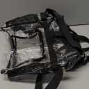 Bagenius Clear Bag Stadium Approved, 12x6x12 Clear bag for Stadium Events, Women's Top-Handle Bags for Concert Festival Work (Black)