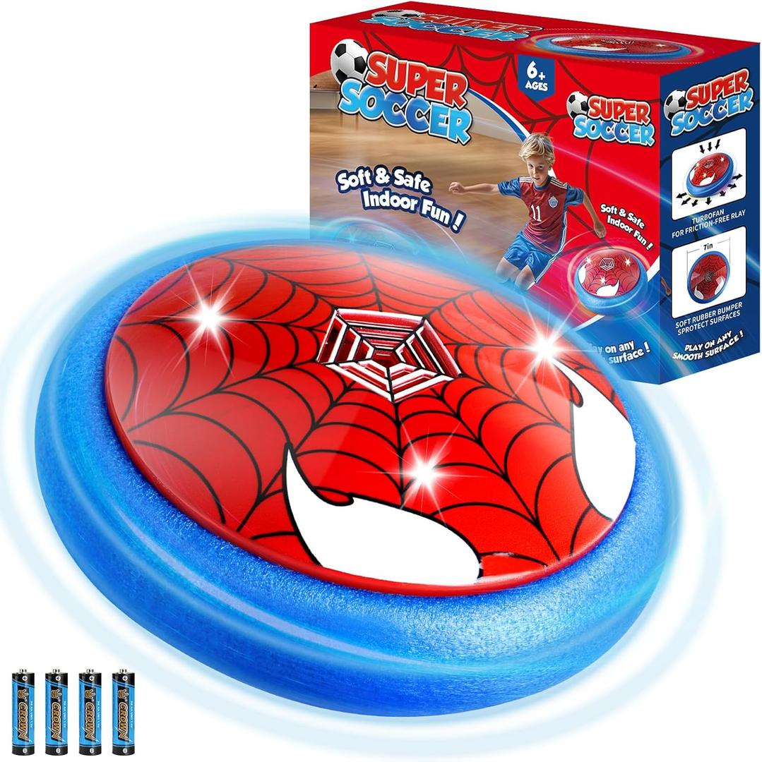 YOTOY Hover Soccer Ball Indoor with Batteries - Light Up, Sports & Outdoor Play Toys Games, Toys for Ages 8-13 Kids Toddler, Birthday Gifts for Boys 3, 4, 5, 6, 7, 8, 9, 10, 11, 12 Year Old