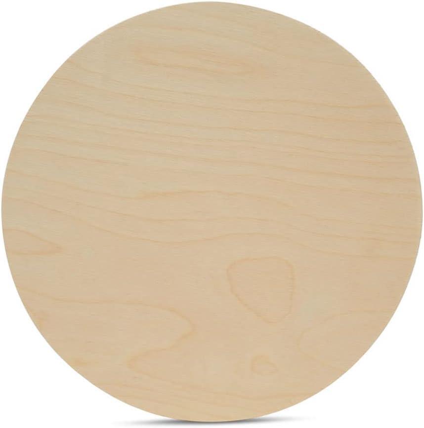 Wood Circles 19 inch, 1/4 Inch Thick Cutouts, Pack of 1 Baltic Birch Unfinished Wood Circles for Crafts, By Woodpeckers