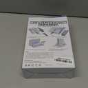 Game Organizer Station for Wii Remote Charger, Charging Dock Station for Controller, Wii Stand with 2 Pcs Rechargeable Battery for Wii Console Nunchuk Game Accessories Kit Storage (Black)