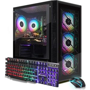 STGAubron Gaming PC Desktop,Core i5-9400F,RX 580 16G,16G DDR4,1T SSD