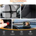 Itomoro Baby Car Mirror, View Infant in Rear Facing Seat with Wide Crystal Clear View,360 Rotation Plug and Play Easy Install baby car monitor 1080p