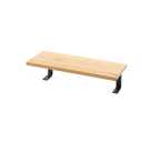 Oak Coffee Table for Living Room,  Wood  76" x 16" , Metal 22" x 15"