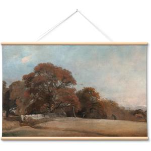 VIYYIEA Extra Large Fall Wall Art, Vintage Landscape Canvas, 36x54