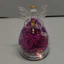 Beferr Valentines Day Rose Gifts for Her Women Mom Gifts for Birthday, Fresh Flowers for Delivery Forever Preserved Rose in Glass Angel Figurine, for Grandma Wife Daughter Girlfriend