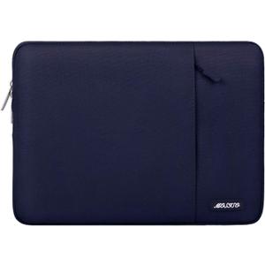 MOSISO Laptop Case 13.3 inch, 13-13.3 inch Laptop Sleeve Compatible with MacBook Air/Pro 13/Pro 14 M5 M4 M3 M2 M1, HP Dell ASUS Lenovo,Polyester Vertical Computer Sleeve Bag with Pocket, Navy Blue