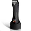 7d24hcare Groin Hair Trimmer - Electric Manscape Trimmer for Men, Waterproof Ball Trimmer for Pubic/Body/Groin Grooming with Ceramic Blade, LED Light, Charging Base