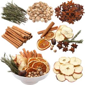 Knitgrip 2 Pack Christmas Potpourri Simmer Pot Simmering Potpourri Bowl Filler Xmas Simmer Pot Kit for Stove Dried Orange Apple Slices Cinnamon Sticks Stovetop for Xmas Decor