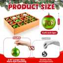 Christmas Ball Ornaments for Tree Decorations, 12 Pcs Big 3.15" Glitter Plastic Red and Green Hanging Ball Ornaments for Xmas Tree Home Winter Holiday Party Decor Indoor