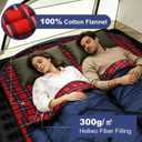 Cotton Flannel Double Sleeping Bag for Adults & Couples ﻿, X-Large