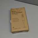 Bonsenkitchen Hand Blender, Immersion Blender with 2 Mixing Speed, Electric Portable Handheld Stick Mixer with Stainless Steel Blades for Soup, Smoothie, Puree, Baby Food, White