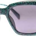 A.J. Morgan Square Sunglasses in a Retro Inspired Pattern (Green W/Blk Pattern)