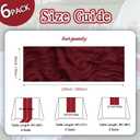 6 Pack Burgundy Cheesecloth Table Runner 10ft Boho Gauze Fabric Cheese Cloth Table Runner 35 x 120 Inch Rustic Sheer Runner for Holiday Baby Shower Home Dcor Party Wedding Decoration