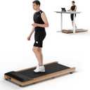 Wooden Walking Pad - Under Desk Treadmill, Treadmills for Home/Office, Foldable Treadmill, Walking Pad Treadmill Under Desk with Remote Control LED Display- Ideal for Fitness Enthusiast, 
47.2"D x 20.5"W x 4.8"H