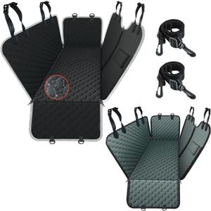 Mancro Dog Car Seat Cover for Back Seat, 2026 Upgraded 600D Heavy Duty Waterproof & ScratchResistant Dog Hammock for Car, Back Seat Pet Cover for Dogs with Sedan, Trucks and SUVs, Standard, Black