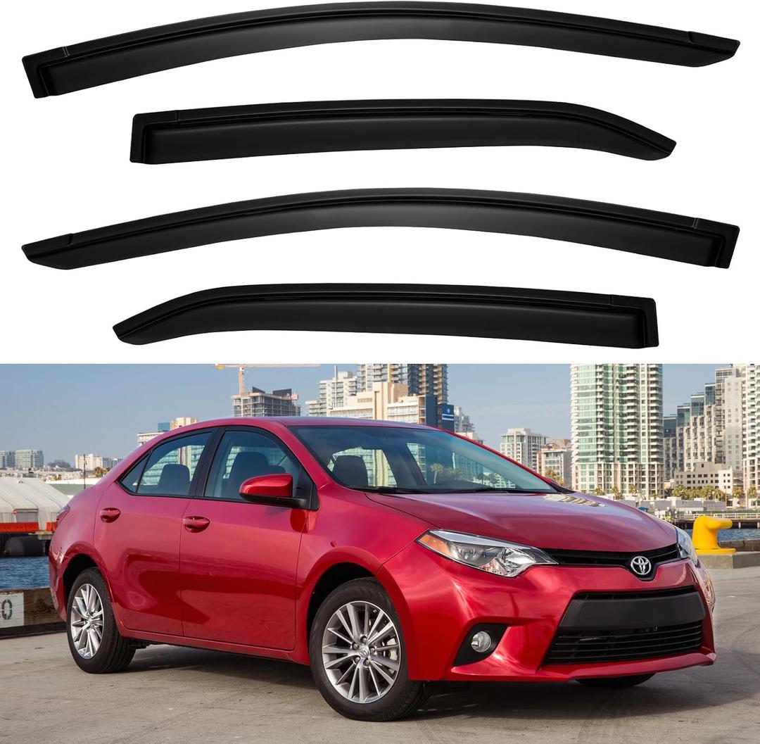 Window Visors Rain Guards for Toyota Corolla 2014-2019 Sedan