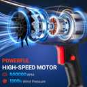 Small Handheld Cordless Leaf Blower with 24.0Ah Batteries & Charger Portable Electric Rechargeable Blower, 500,000 RPM Turbo Jet High Power, Lightweight for Yard, Patio & Garage Cleaning