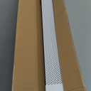 Upgraded 2 FT Baseboard Heater Cover with Left and Right Endcaps, Galvanized Steel Easy Slip-On Heater Cover for Replacing Old and Rusty Looking Electric and Hydronic Base board Heat Covers