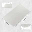Stone Bath Mat, 2 Pack Diatomaceous Earth Shower Mat, Non-Slip Super Absorbent Quick Drying Bathroom Floor Mat, 24x15, Off-White