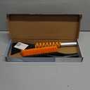 EcoNour 27" Aluminum Ice Scrapers for Car Windshield | Car Snow Scraper Window and Snow Brush with Ergonomic Foam Grip Winter Accessories (Orange)