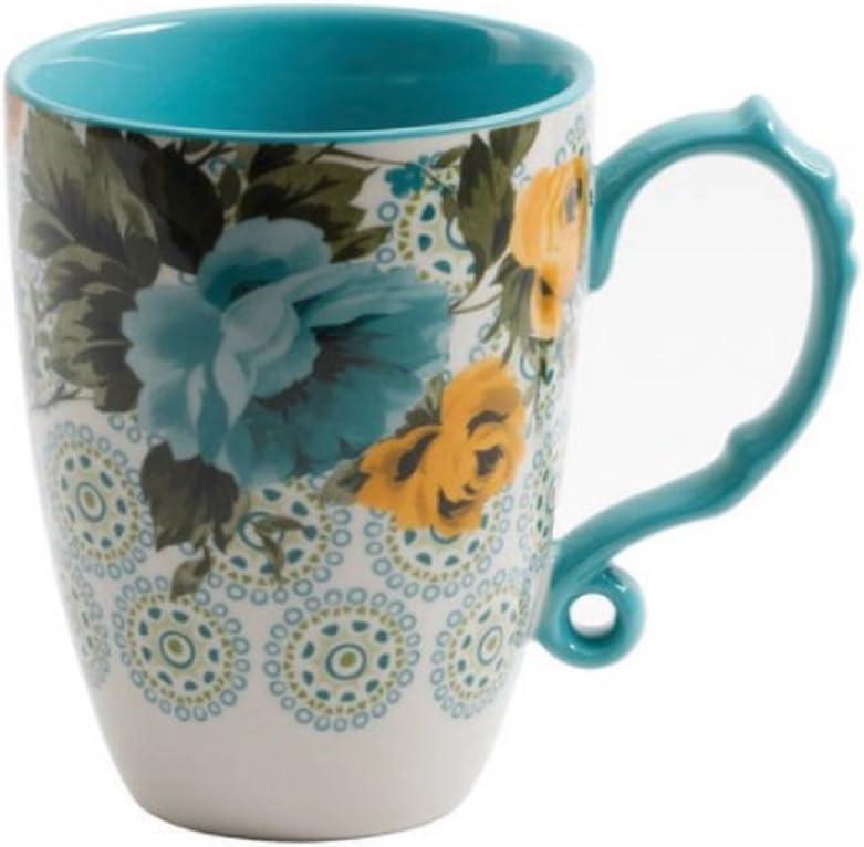 The Pioneer Woman Rose Shadow 24-Ounce Floral Jumbo Latte Mug