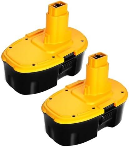 SupeRakita 18V Replacement Battery for DeWALT: 18 Volt 5.0Ah XRP DC9096 Ni-Mh Batteries Compatible with DC9098 DC9099 DW9095 DW9096 DW9098 Cordless Power Tools 2 Packs