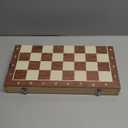 15" x 15" Magnetic Wooden Folding Chess Set with 2 Extra Queens, Handmade Game Board Interior for Storage for Adult Kids Beginner Large Chess Board