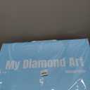 TTPOLONG A2 Diamond Painting Storage Book, Diamond Art Portfolio Book 30 Pages Clear Pockets Plastic Sleeves 22.5X16.7 Inch (Blue)