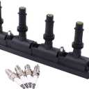 MOTOKU Ignition Coil and Spark Plugs for Chevrolet Cruze Sonic Trax Buick Encore ELR 1.4