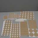 300 Pcs Felt Pads, Beige Felt Furniture Pads for Protecting Hardwood Floors, Round, 4 Assorted Sizes Value Pack, Felt Pads Furniture Feet Best Wood Floor Protectors for Hardwood Laminate Flooring