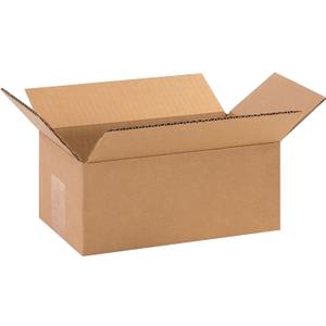 The Packaging Wholesalers 10 x 6 x 4 Inches Shipping Boxes, 25-Count (BS100604)