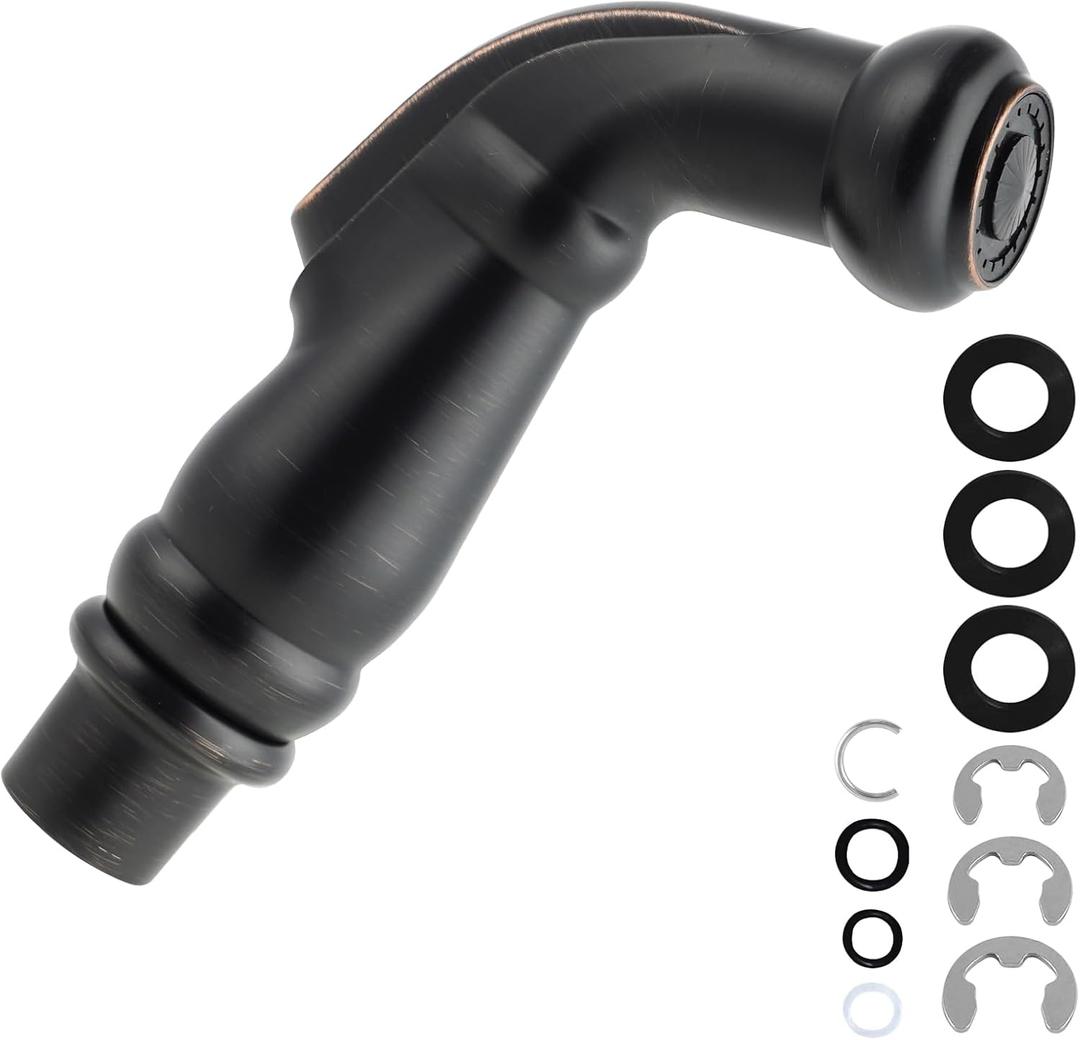 Hygie Rinse Universal Kitchen Side Sprayer Head Sink Sprayer Attachment for Faucet Compatible with Delta, Moen, Kohler and Other OEM Brands Pull Out Spray Head, Nozzle Head Only, Oil Rubbed Bronze