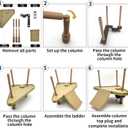 Tfwadmx Turtle Basking Platform, Floating Turtle Dock, Turtles Platform for Aquarium, Aquatic Juvenile Turtles, Frogs, Crabs (Medium)