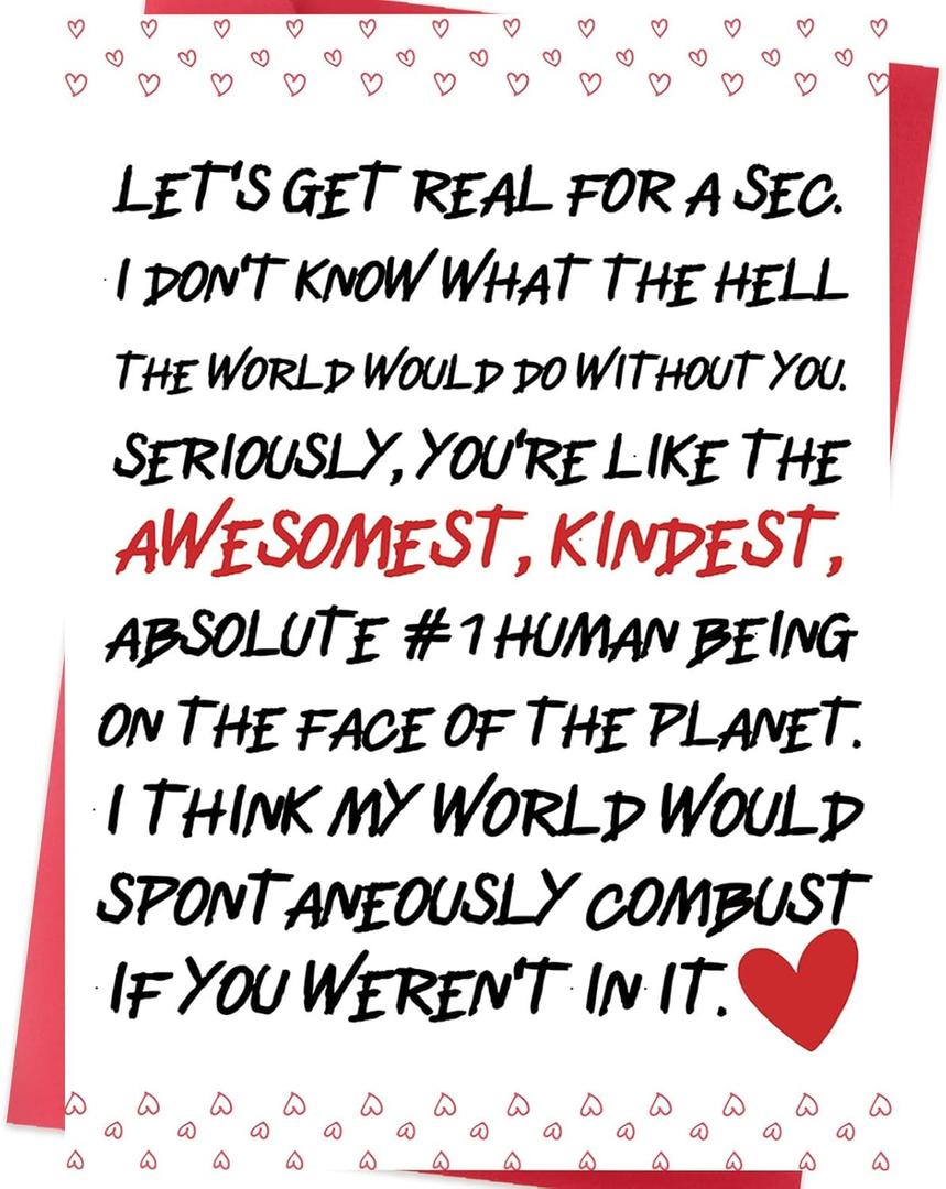 2 x Funny Valentines Day Card for Husband, Wife, Boyfriend, Girlfriend, Best Friend  Bold Sassy Love Card and Valentines Gift for Him or Her (WY-509)