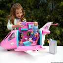 Barbie Dreamplane Transforming Playset with Reclining Seats and Working Overhead Compartments, Plus 15+ Pieces Including a Puppy and a Snack Cart, for Kids 3 Years Old and Up