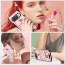 for Pixel 9 Pro/Pixel 9 Case - Women Girls Cute Phone Cover Girly Pretty Aesthetic Flower Floral Unique Design with Camera Cover and Ring Stand Funda for Pixel 9 Pro/Pixel 9