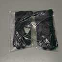 YISEVEN Women's Winter Sheepskin Shearling Leather Gloves Wool Cuffs (Black, L)