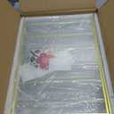 PPH-Sisy Acrylic Sign Holder 8.5X11 Clear Sign Holder,Double Sided Flyer Holder, Table Menu Holder Display Stand for Wedding Table Number (6pcs) (Gold)