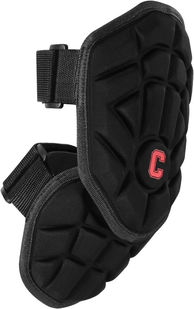 Batter's Baseball Elbow Guard for Youth and Adult - Elbow Pads - Forearm Guard (Black)