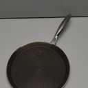 Innerwell Stainless Steel Crepe Pan - 10 Inch Nonstick Crepe Pan, Stainless Steel Honeycomb Coating Pancake Pan, Non Stick Flat Skillet Tawa Dosa Tortilla Griddle Pan, Induction Compatible, PFOA Free (Silver)