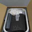 1.2 Gallon Elevated Dog Water Bowl, Height Adjustable (1117'') Raised Stainless Steel Bowl with Spill-Proof Mat & Sturdy Metal Stand, Tip-Proof, Easy to Clean, Indoor & Outdoor Use