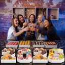 HILAVO 2026 Charcuterie Number Fillable, 4Pcs 13.7" Numbers Charcuterie Board Box 2026 Graduation Decorations Food Serving Tray for Congrats Grad Sports Event Birthday Party Supplies