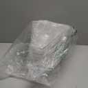 Oubonun Lazy Susan Organizers Set of 6, 10.2x 9.4x 4 Plastic Transparent Kitchen Cabinet Storage Bins with Handle, 4" Deep Container, 1/8 Wedge - Food Safe, without BPA