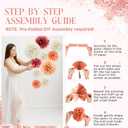 Feifeiya 13 Pcs Boho Blush Pink Tissue Paper Pom Poms Party Decorations for Birthday Party Baby Shower Wedding Engagement Bridal Shower Spring Dots Paper Garland String Hanging Assorted Size 8" to 12"