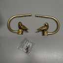 Curtain Drapery Holdbacks with Resin Bird, Wall Mount Drapery Hooks Holders, Set of 2, Gold