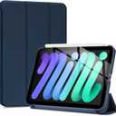 ProCase Smart Case for iPad mini 7 A17 Pro 2024/iPad Mini 6 2021 8.3 Inch iPad mini 7th/6th Gen Case, Hard Back Cover for iPad mini 8.3" 7th Gen A2995/A2996/A2993/6th Gen A2567 A2568 A2569 -Oceanblue