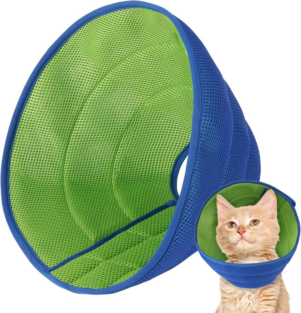 Soft Dog Cone Collar Alternative Small Dogs/Cat, E Cones for Puppy/Kitten to Stop Licking After Surgery, Neuter Recovery Ecollars of Shame Alternatives, Comfortable Paws Comfy Elizabethan Collars (XXXS (Fit under 3.3 lb Dog & 4.4 lb Cat))